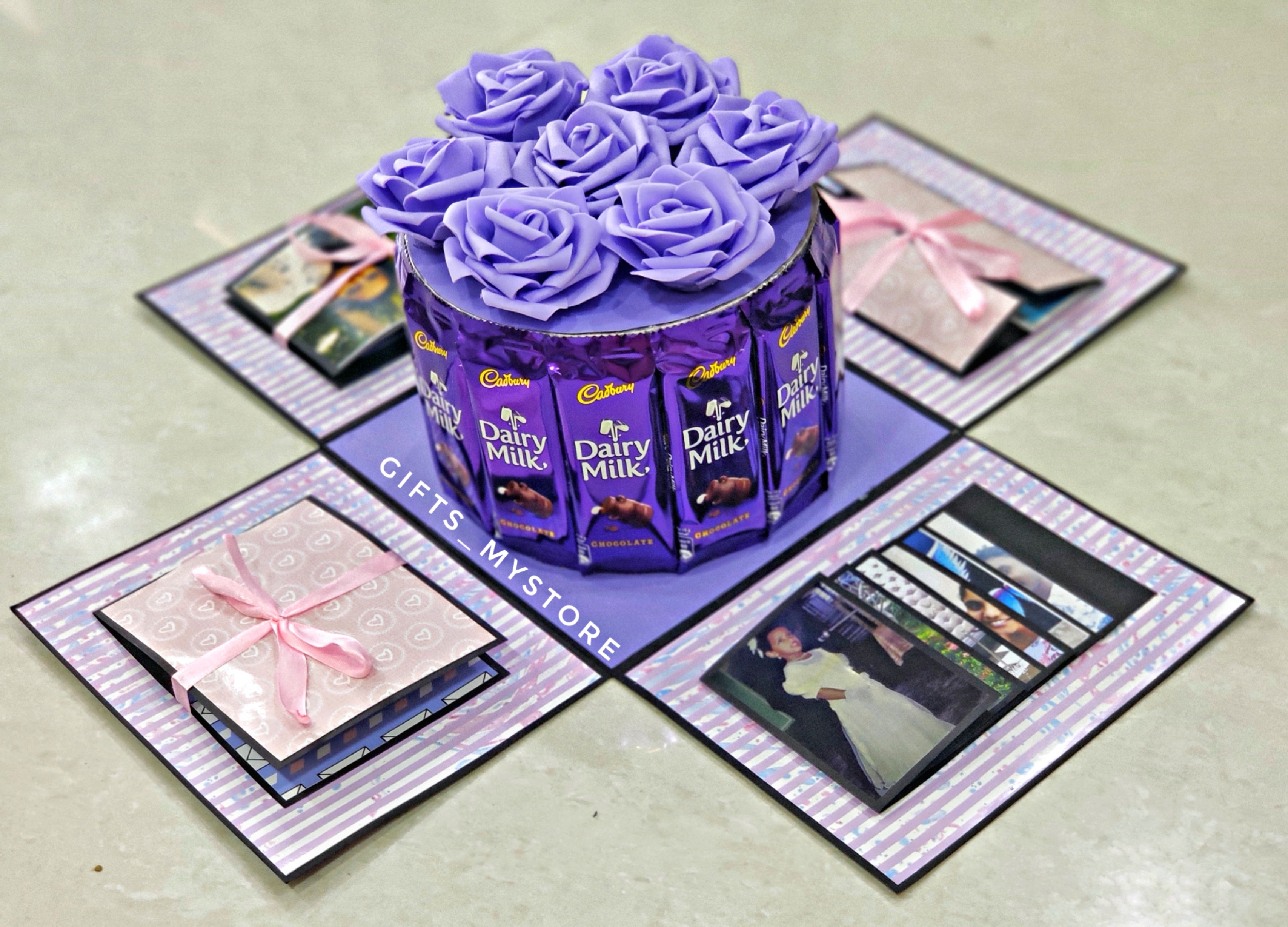 DAIRY MILK BOUQUET WITH PHOTOS AND MESSAGES IN CEB